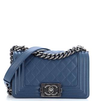 Chanel Boy Flap Bag Quilted Calfskin Small