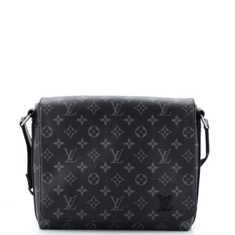 Louis Vuitton District Messenger Bag Monogram Eclipse Canvas PM