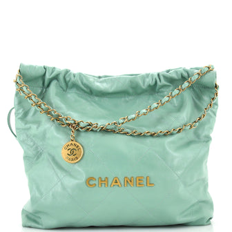 Chanel 22 Chain Hobo Quilted Calfskin Medium