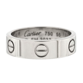 Cartier Love Band Ring 18K White Gold