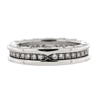Bvlgari B.Zero1 One Band Ring 18K White Gold and Diamonds