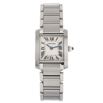 Cartier Tank Francaise Quartz Watch Stainless Steel 20