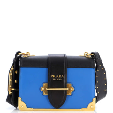 Prada Cahier Crossbody Bag City Calf and Saffiano Small