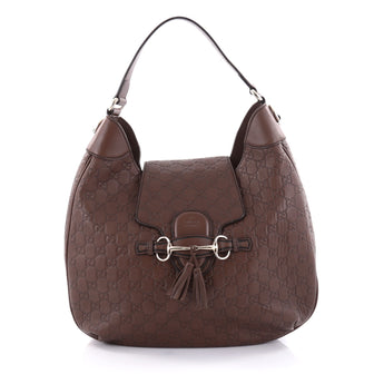 Gucci Emily Hobo Guccissima Leather Medium Brown 2537401