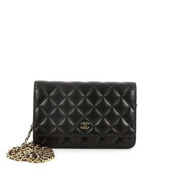 Chanel Wallet on Chain Quilted Lambskin Black 2537501