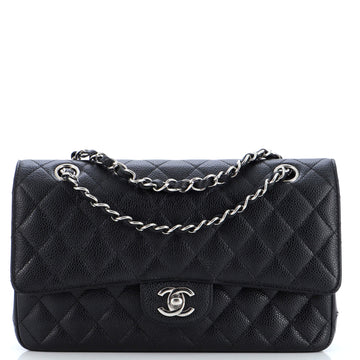 Chanel Classic Double Flap Bag Quilted Caviar Medium