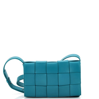 Bottega Veneta Cassette Crossbody Bag Maxi Intrecciato Leather Small