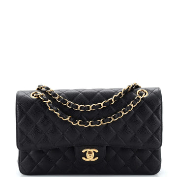 Chanel Classic Double Flap Bag Quilted Caviar Medium