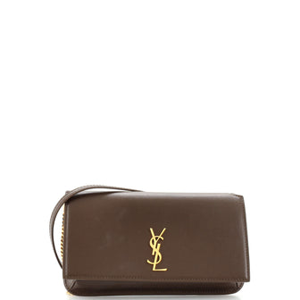 Saint Laurent Classic Monogram Phone Holder Shoulder Bag Leather