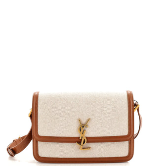 Saint Laurent Solferino Bag Canvas Medium