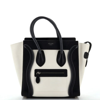 Celine Tricolor Luggage Bag Leather Micro