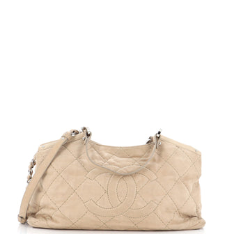 Chanel CC Sea Hit Tote Quilted Iridescent Calfskin Small