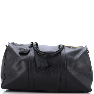 Chanel Vintage Timeless Boston Bag Caviar Large