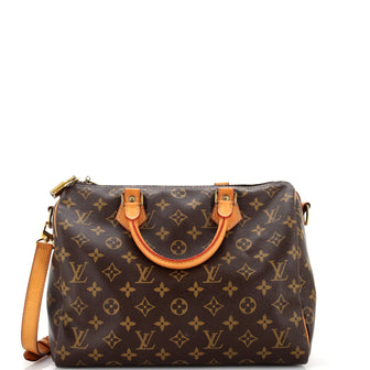 LOUIS VUITTON Speedy 30 Bandouliere Monogram Canvas Shoulder Bag