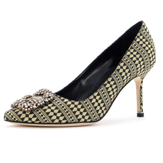 Manolo Blahnik Hangisi Pumps Jacquard 105