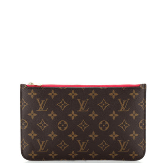 Louis Vuitton Neverfull Pochette Monogram Canvas Large