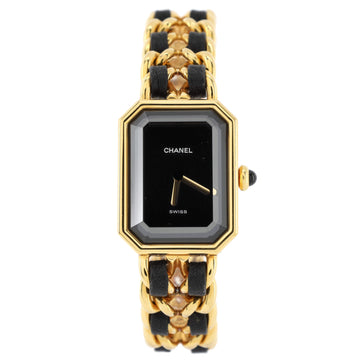 Chanel Premiere Rock Quartz Watch Plated Metal and Leather 20