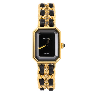 Chanel Premiere Rock Quartz Watch Plated Metal and Leather 20