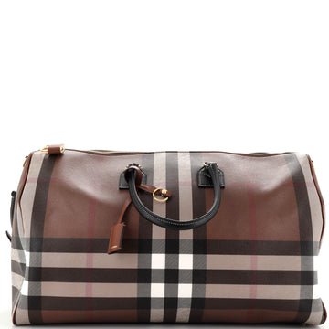 Burberry Bowling Bag Check E-Canvas XL
