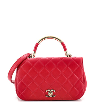 Chanel Carry Chic Flap Bag Quilted Lambskin Small