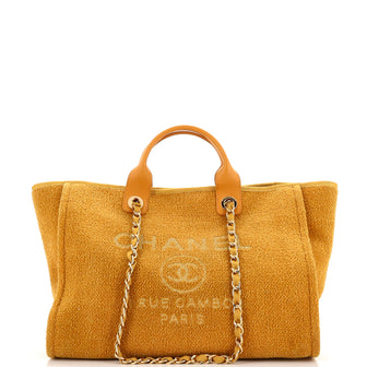 Chanel Deauville Tote Lurex Boucle Medium