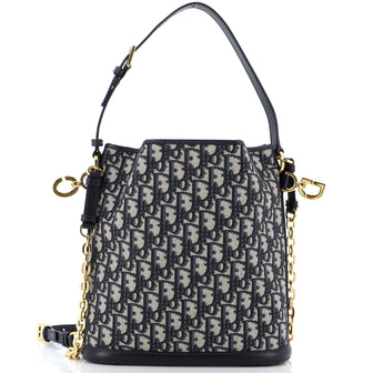 Christian Dior C'est Bucket Bag Oblique Canvas Medium