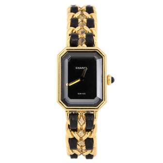 Chanel Premiere Rock Quartz Watch Plated Metal and Leather 20