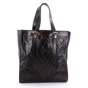 Louis Vuitton Soana Sac Plat Handbag Crinkled Leather Brown 2539613