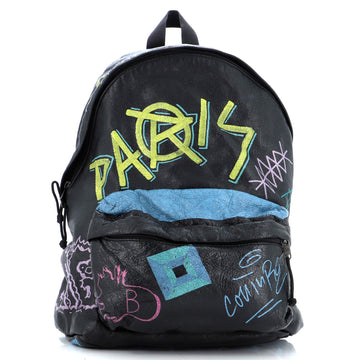 Balenciaga Explorer Graffiti Backpack Leather Large