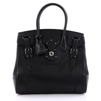 Ralph Lauren Collection Soft Ricky Handbag Leather 33 Black 2539801