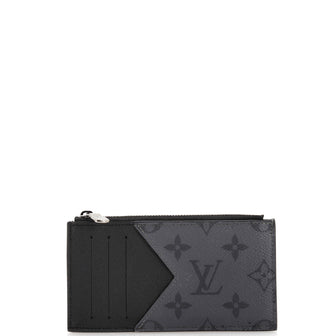 Louis Vuitton Coin Card Holder Reverse Monogram Eclipse Canvas