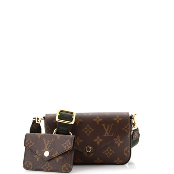 Louis Vuitton Felicie Strap & Go Handbag Monogram Canvas
