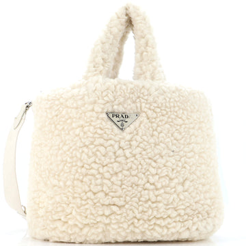 Prada Convertible Open Tote Wool and Cashmere