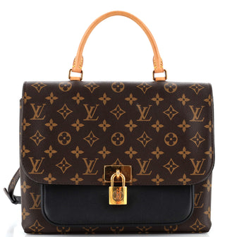 Louis Vuitton Marignan Handbag Monogram Canvas with Leather