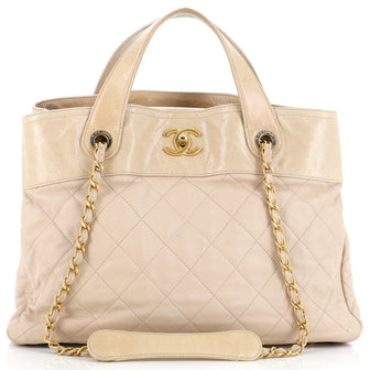 Chanel In The Mix Shopping Bag Quilted Calfskin Large