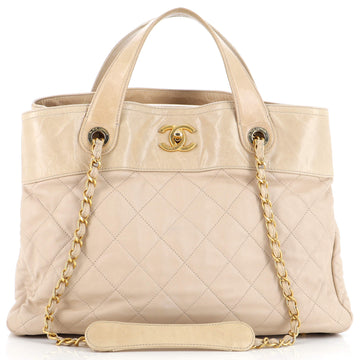 Chanel In The Mix Shopping Bag Quilted Calfskin Large
