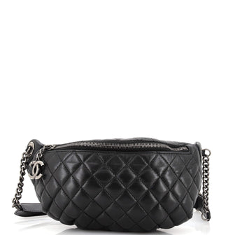 Chanel Banane Waist Bag Quilted Leather