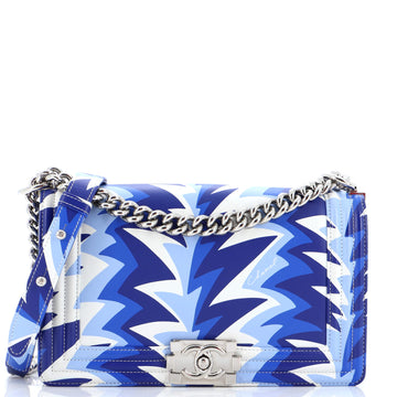 Chanel Boy Flap Bag Printed Calfskin Old Medium