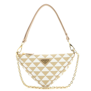 Prada Symbole Triangle Bag Jacquard Mini