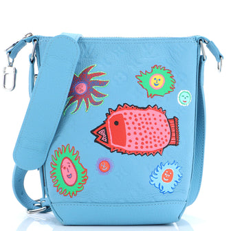 Louis Vuitton Cruiser Hobo Yayoi Kusama Faces Monogram Taurillon Leather