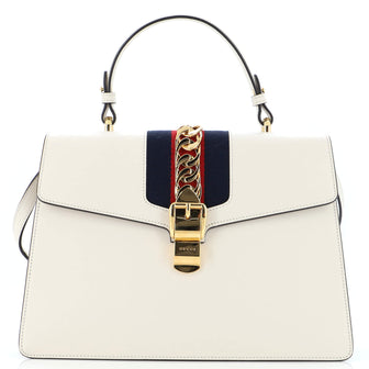Gucci Sylvie Top Handle Bag Leather Medium