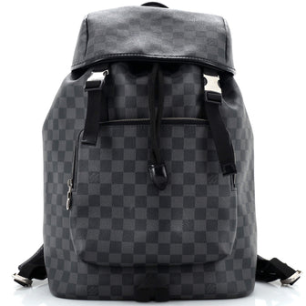 louis vuitton black damier backpack Louis Vuitton Zack Backpack Damier Graphite Black 254109195
