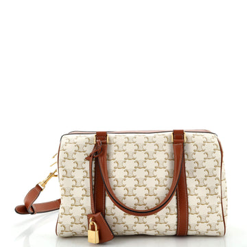 Celine Convertible Duffle Bag Triomphe Coated Canvas Large
