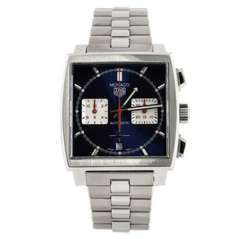 Tag Heuer Monaco Calibre Heuer 02 Chronograph Automatic Watch Stainless Steel 39