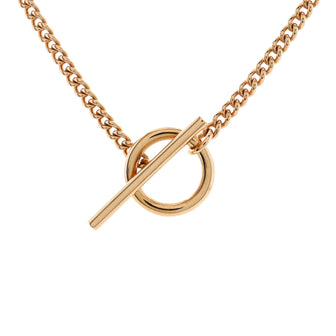 Hermes Echappee Necklace 18K Rose Gold Small