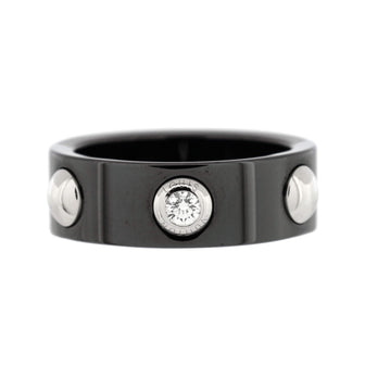 Louis Vuitton Petite Berg Crew Ring Ceramic with Platinum and Diamond