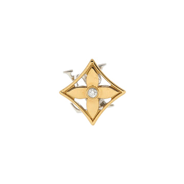 Louis Vuitton Idylle Blossom Reversible Single Stud Earring Earrings 18K Tricolor Gold with Diamonds