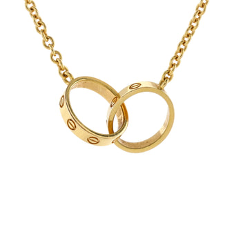 Cartier Love Interlocking Necklace 18K Yellow Gold