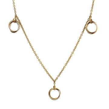 Cartier Trinity De Cartier Three Station Necklace 18K Tricolor Gold