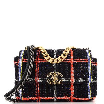 Chanel 19 Flap Bag Quilted Tweed Medium